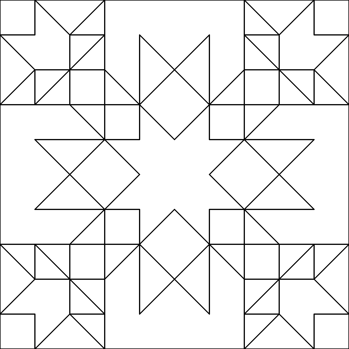Pattern 56, Garden barn quilt pattern thumbnail